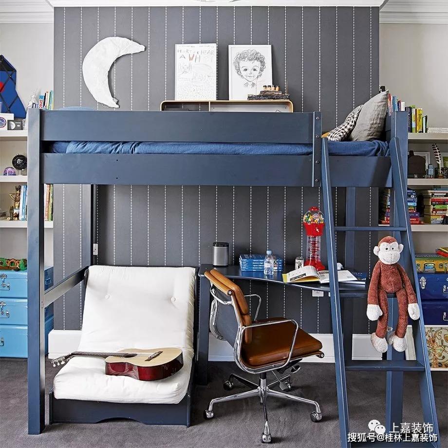 青少年男孩卧室:睡眠,学习和社交_空间