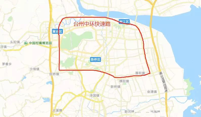 台州内环线路线图图片