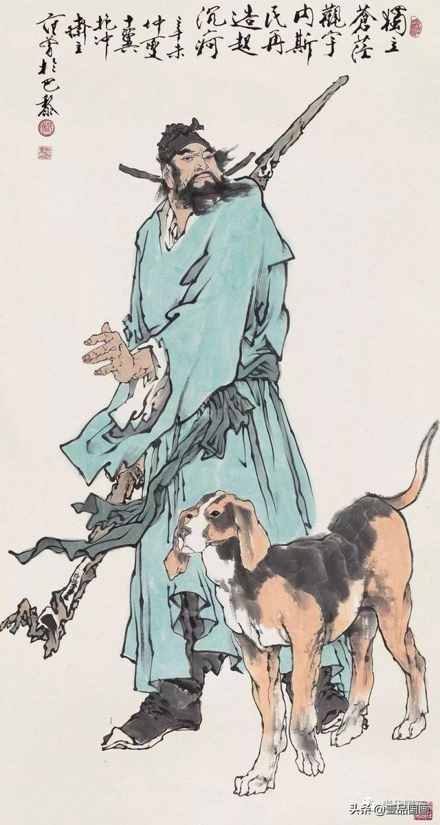 为表现历史人物之神韵,他潜心研究历史,悉心揣摩古今中外诸名家之作