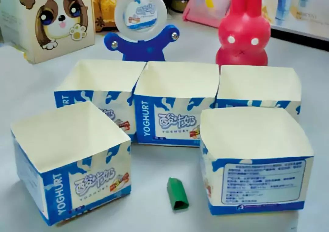 废旧酸奶盒做手工图片