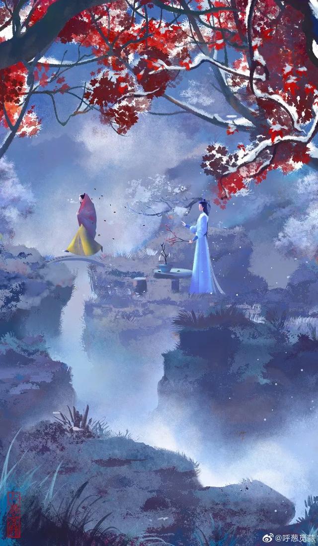 刷爆网络的古风无脸人画风曾被肯德基抄袭风韵十足