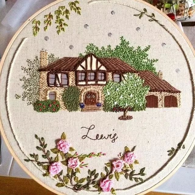 创意手工针织画 毛线除了织衣服还能作画?真是心灵手巧