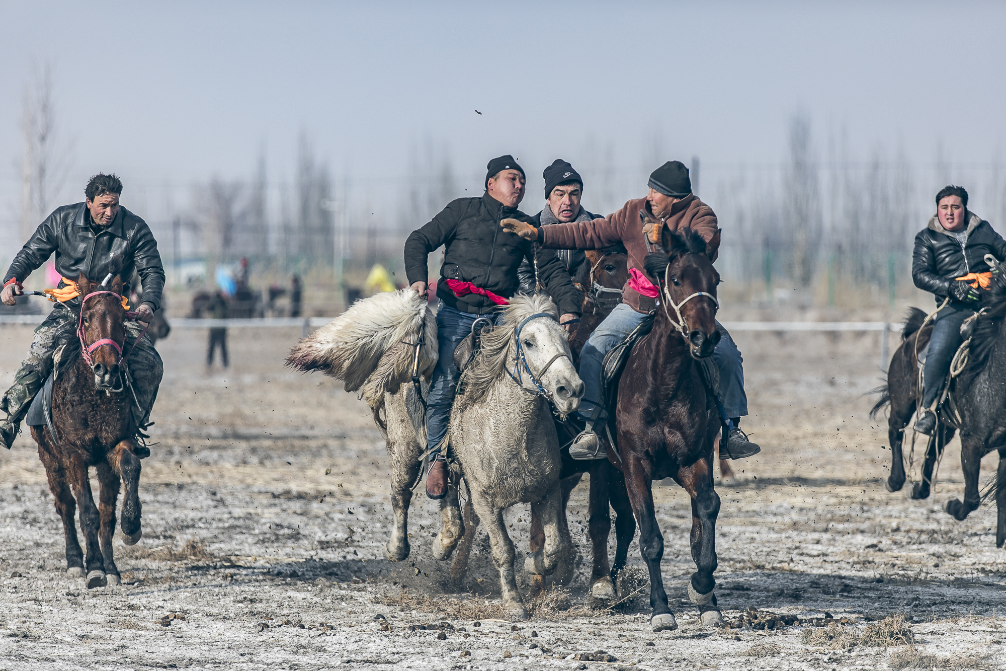 《听·路上》新疆博湖县最火的民间运动,赛马叼羊场面火爆