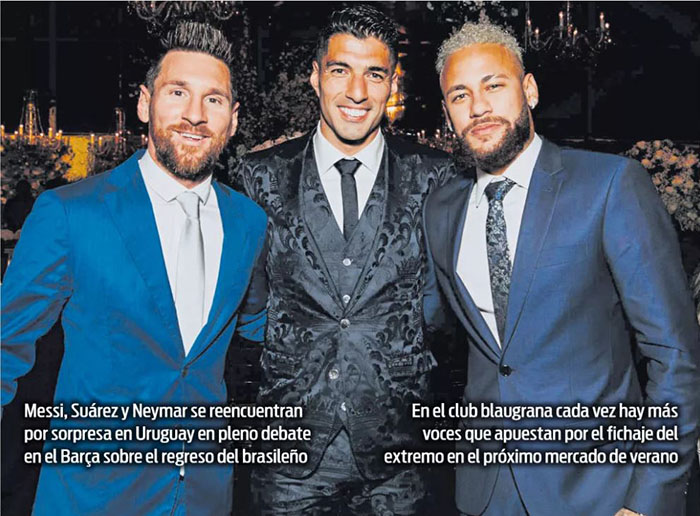 原创msn三人合影 再度引起内马尔转会风暴