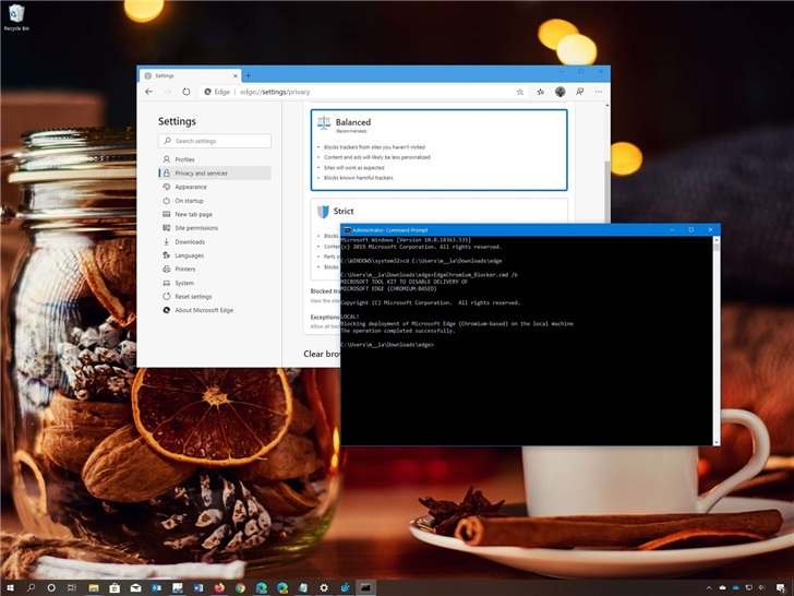 如何阻止MicrosoftEdgeChromium在Windows10上自动安装？