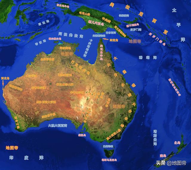 大洋洲只有澳大利亚和新西兰?两国水源不足大洋洲十分之一