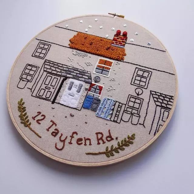 创意手工针织画毛线除了织衣服还能作画真是心灵手巧