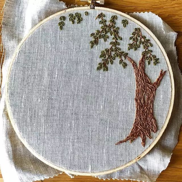 创意手工针织画毛线除了织衣服还能作画真是心灵手巧