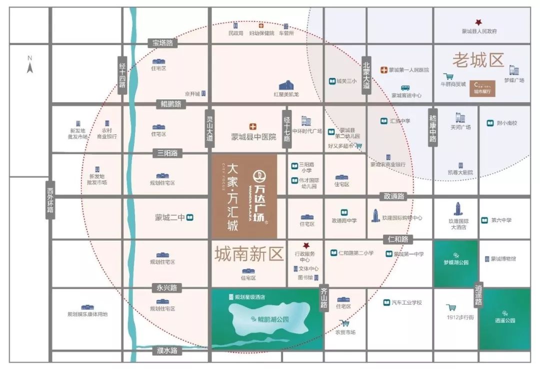 蒙城万达广场规划图图片