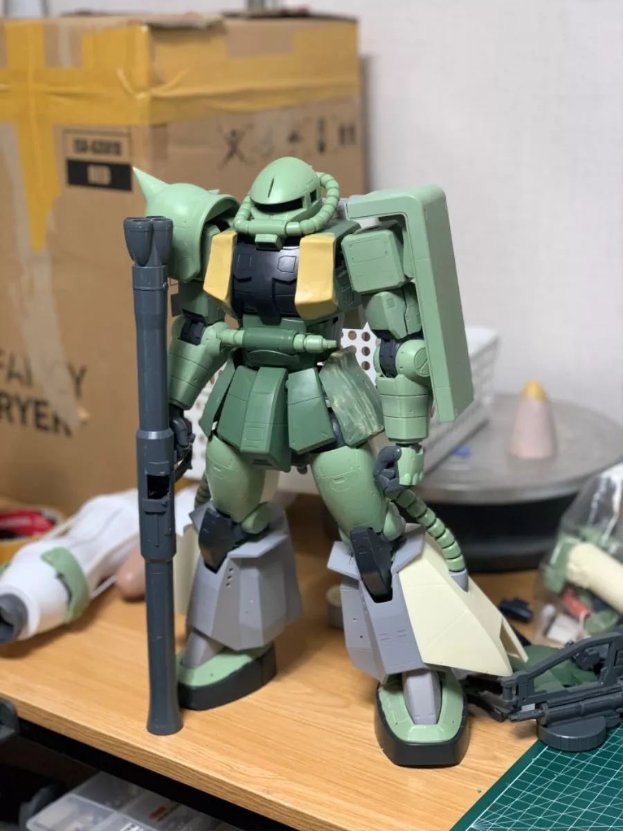 pg算个啥他竟然用megasize扎古改了一只兰巴拉尔专用老虎