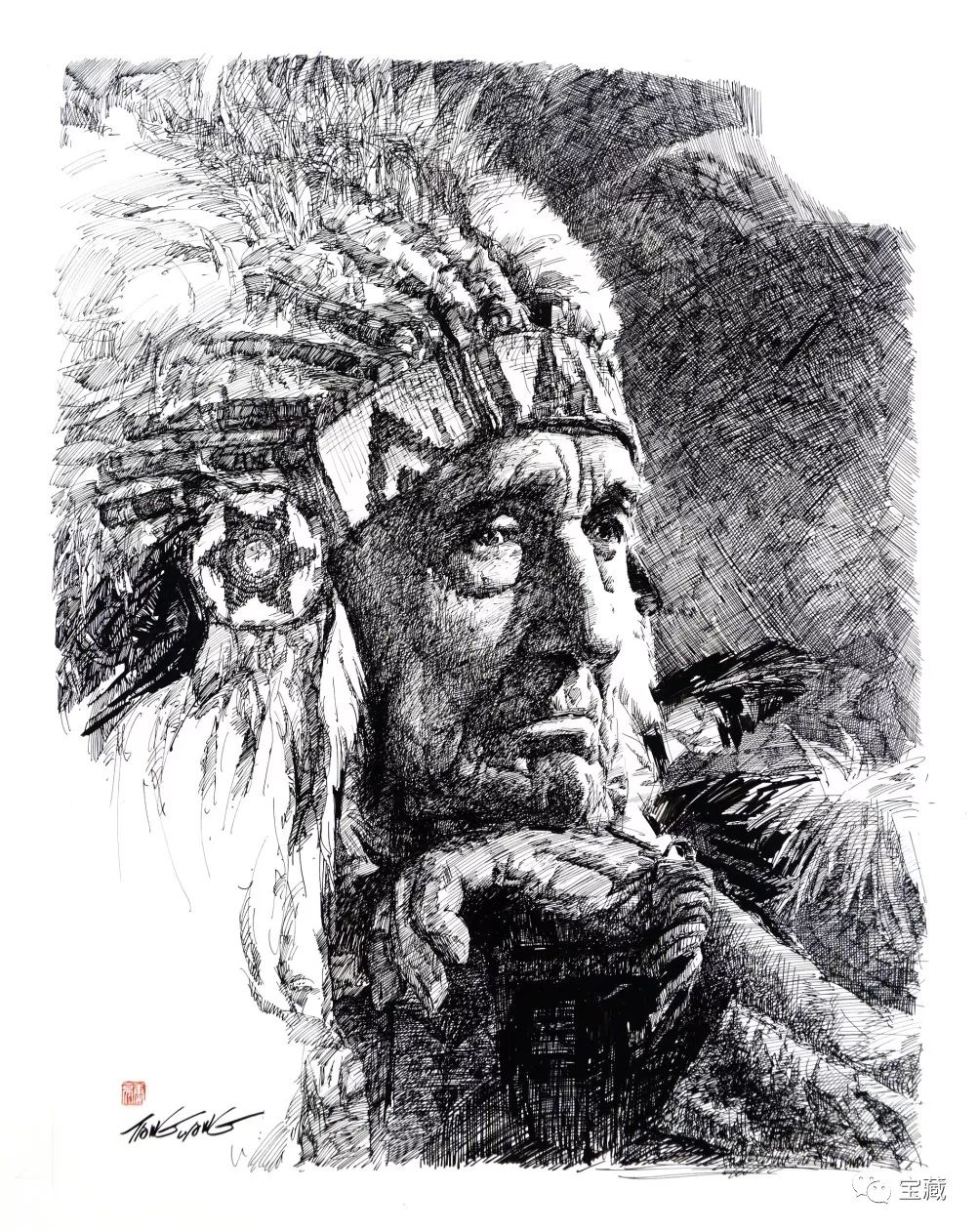 新展丝路画语意大利行唐亮钢笔画艺术展在杭州西湖博物馆开幕