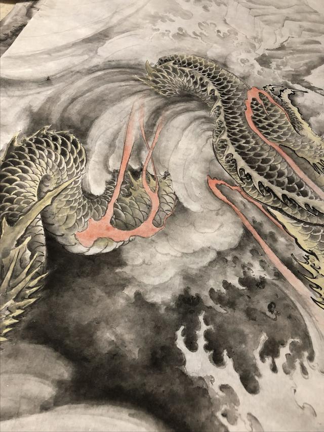 画龙的方法熟宣画龙