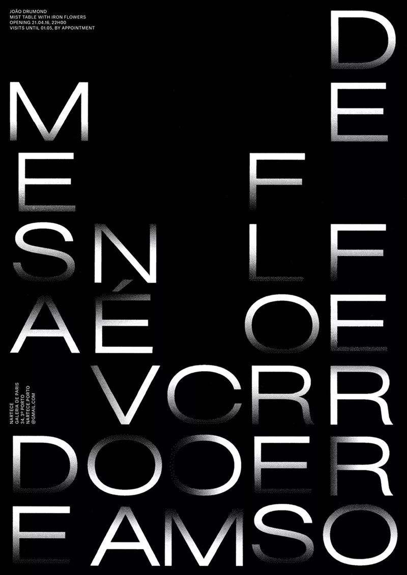 【海报设计】设计感十足的字母创意排版设计