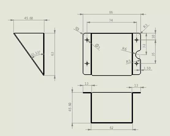 solidworks绘制取硬币机漏斗钣金展开图