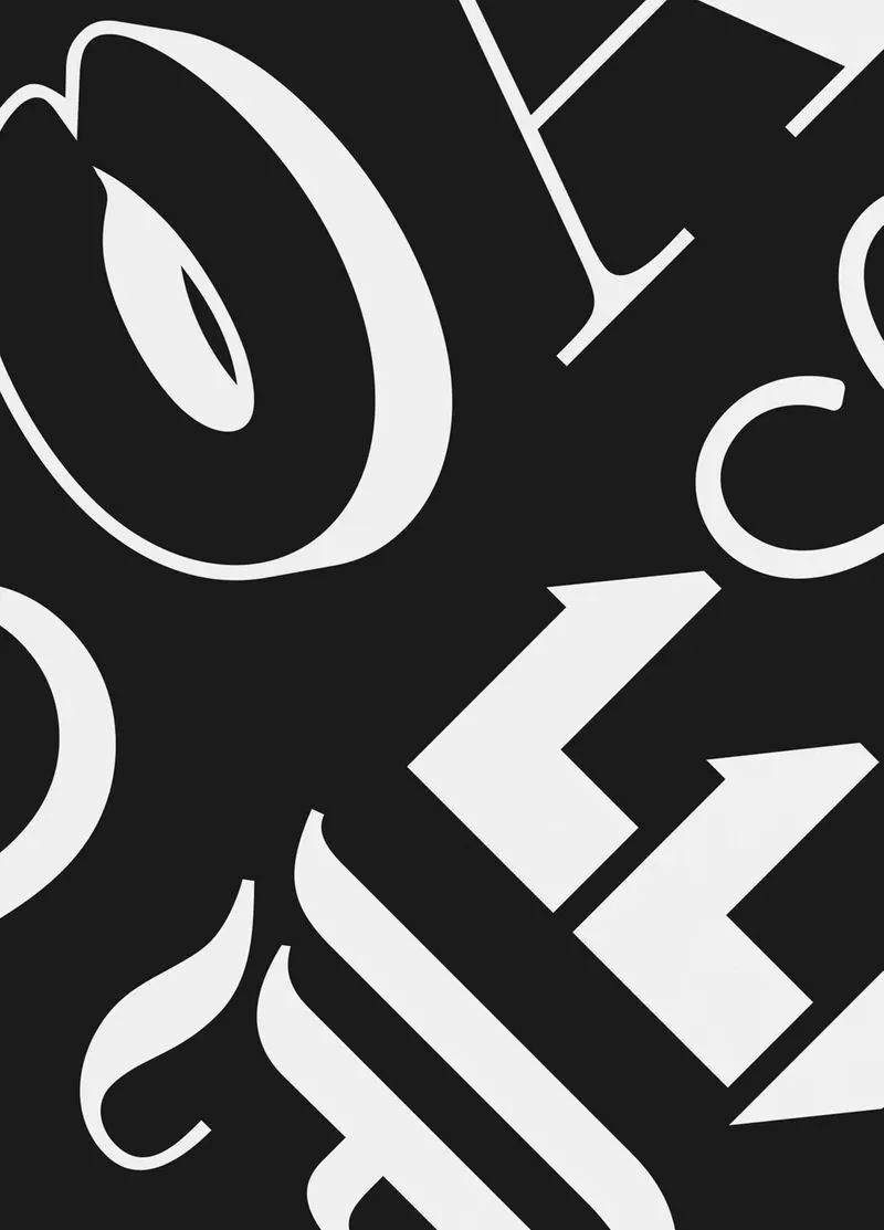 海报设计设计感十足的字母创意排版设计