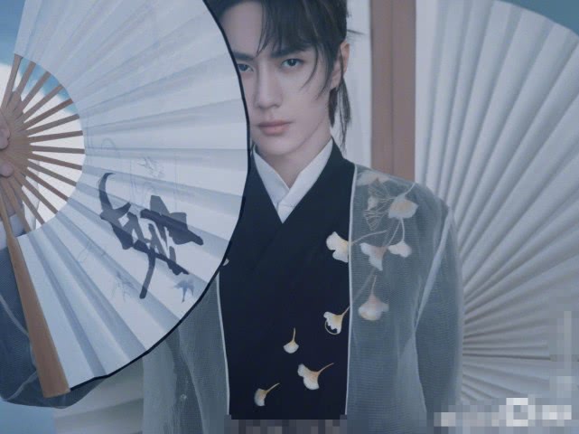 陈漫晒出王一博国风大片扎高马尾颜值太能打时尚表现力如何