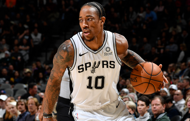 德罗赞阿德合砍54 17 庄神空砍21 18活塞负马刺