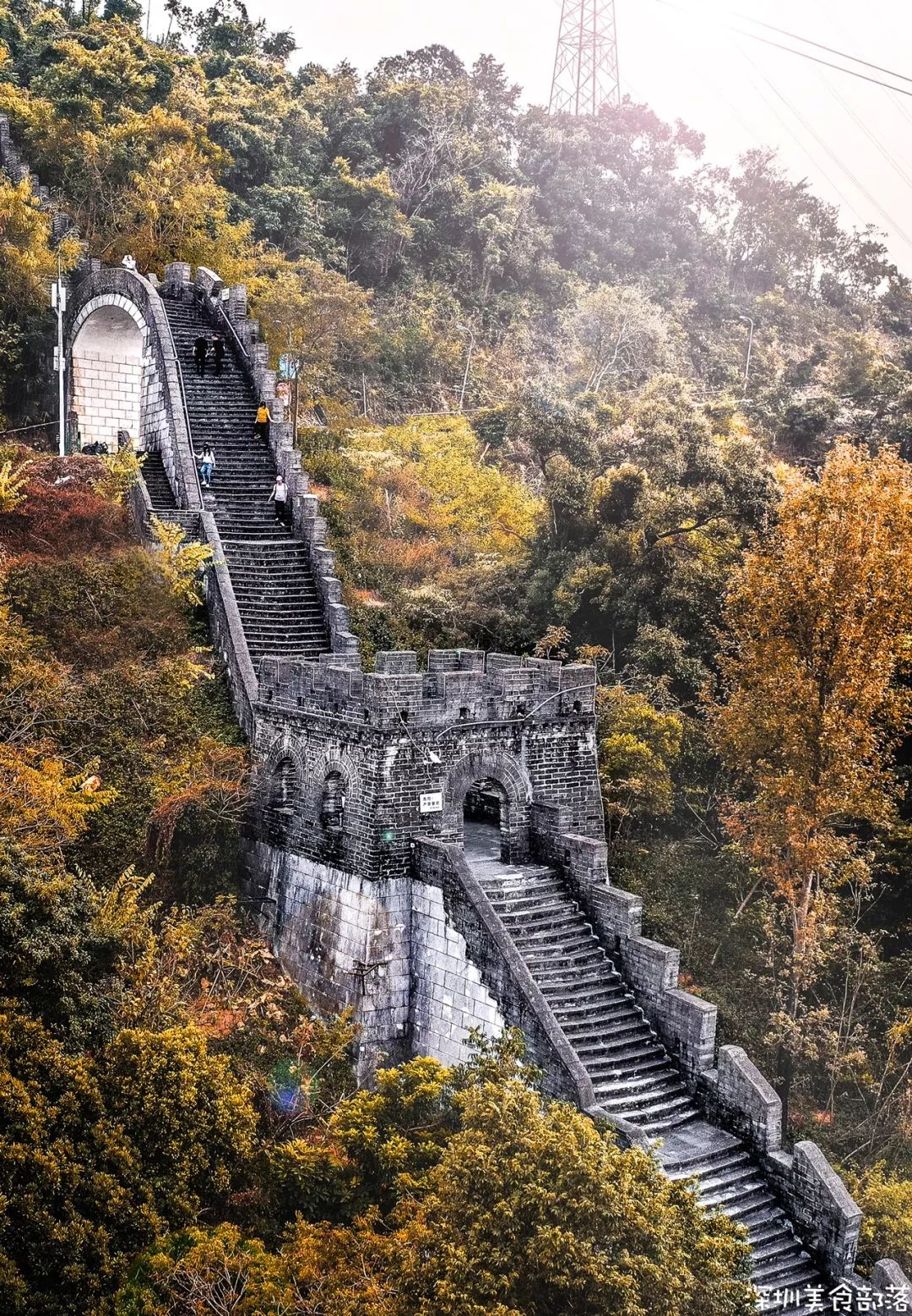 深圳小长城我爬了1个钟