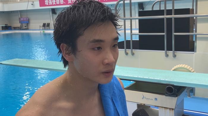 "在冬训期间重点进行力量训练的曹缘,说起了自己的感受,"训练跳水会