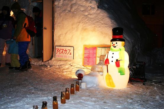 夜间雪上游乐园 富良野 欢寒村 王子