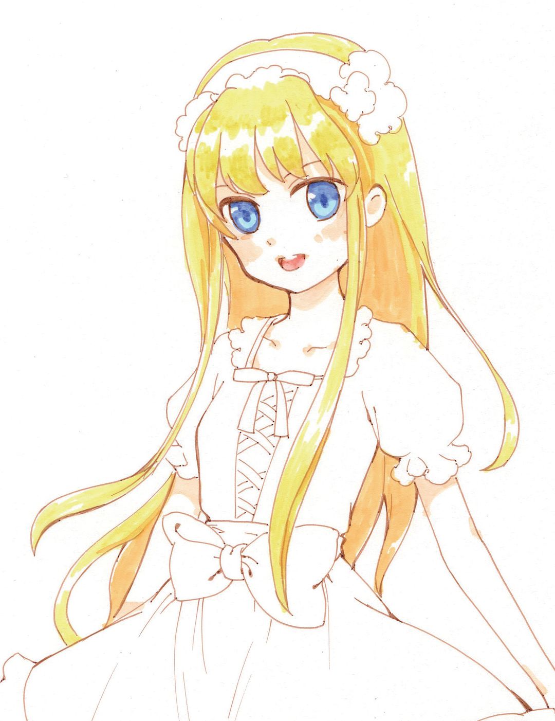 起稿 上色,只需15分钟就能画出一幅生动的漫画形象~_马克