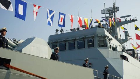 梧州舰是梧州市向海军方面申请,以梧州城市名称命名的一艘新型护卫舰