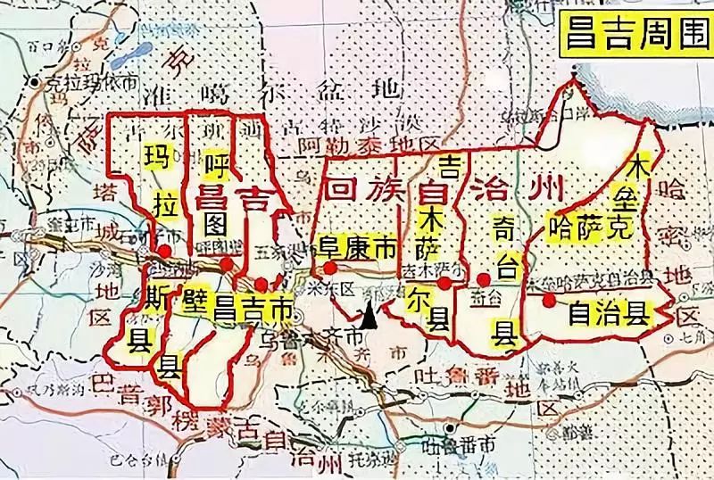 新疆阜康市地图图片