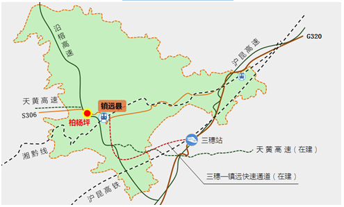 洞口至三穗高速规划图图片