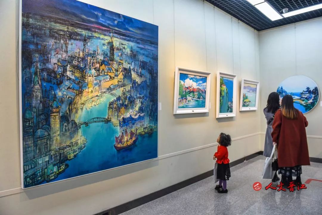 画笔寄乡思 | 潮起晋江——张及时油画艺术展昨日在晋江开幕