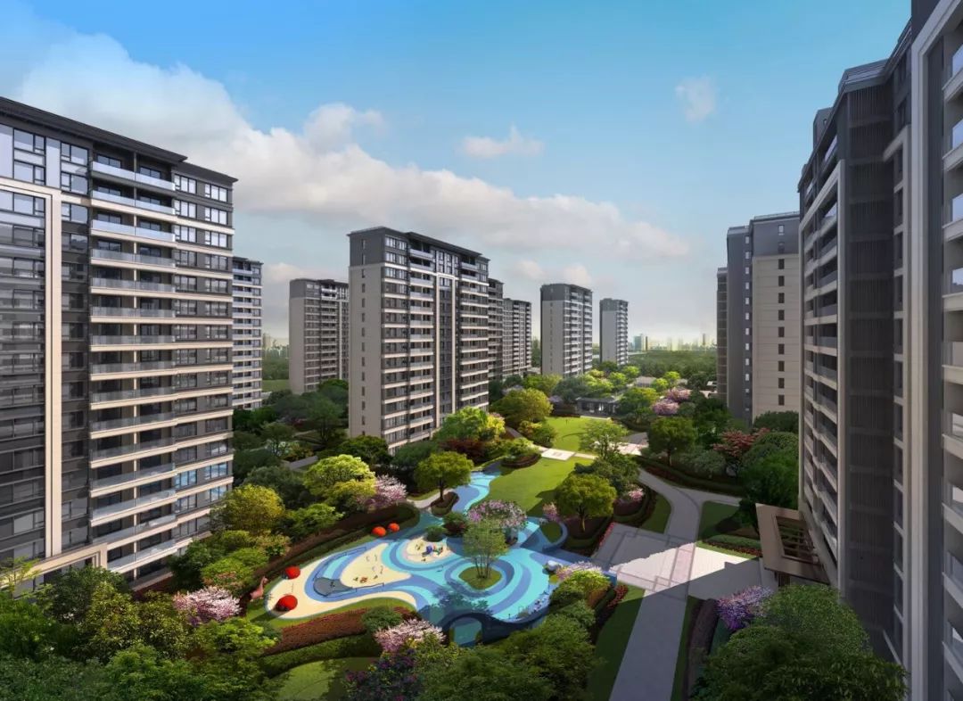 项目效果鸟瞰图 精心雕琢,只为美好未来久尚云筑地铁1号线上翁梅站旁