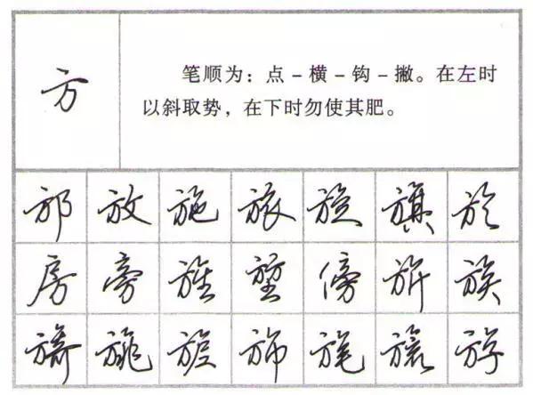 79个行书笔画,练两个月,轻松写出一手好字