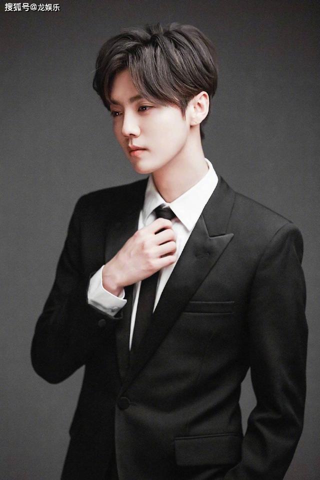 鹿晗西装领带造型合集 昆虫元素领带时尚帅气