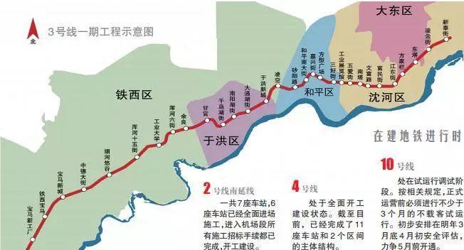 沈阳地铁13号线开工图片