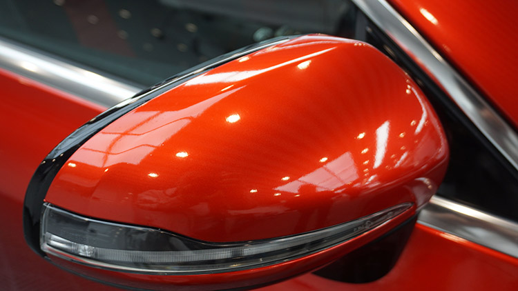 无色彩不人生 奔驰e贴pwf宝石红改色膜