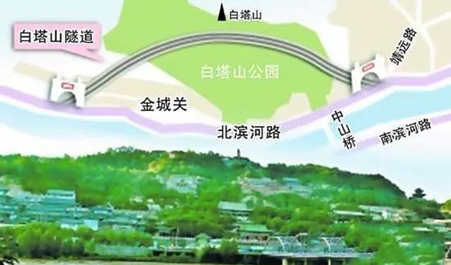 兰州白塔山隧道规划图图片