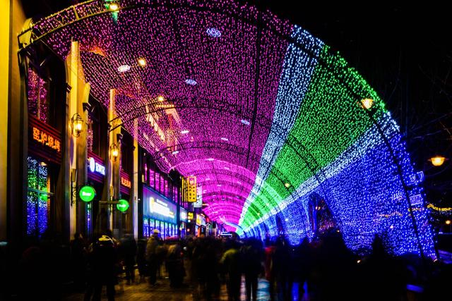 原创北京跨年首选好去处,炫彩灯光节,地处三环商业区