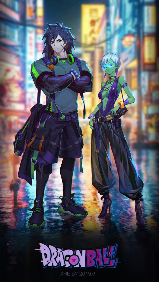 《龙珠》时尚插画,18号怎样穿都漂亮