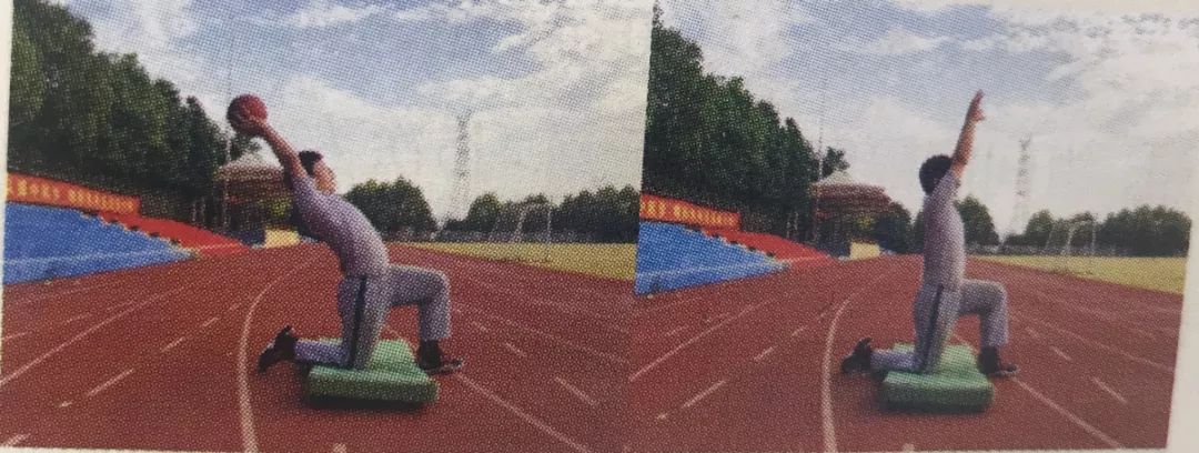 辅助器材在双手前掷实心球教学中的运用