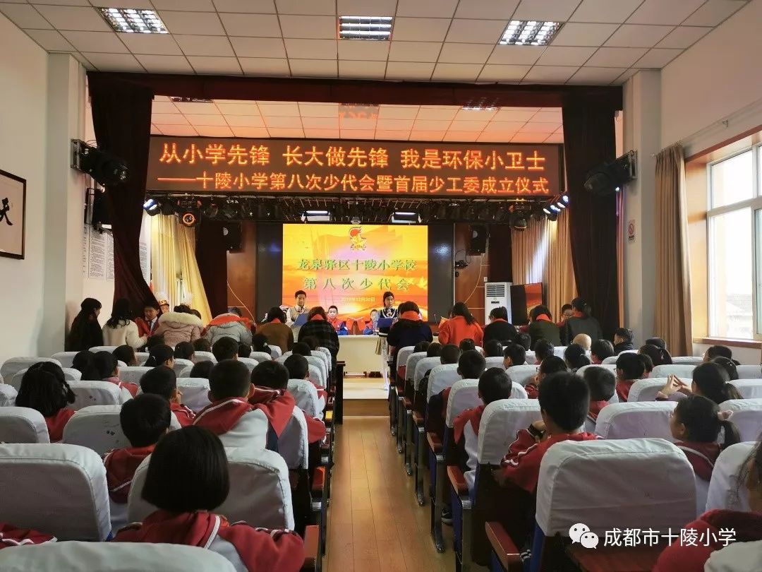 从小学先锋长大做先锋我是环保小卫士十陵小学第八次少代会暨首届少