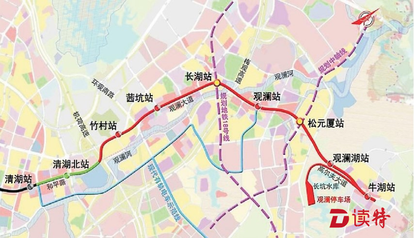 深圳地铁4号线北延线预计2020年底通车