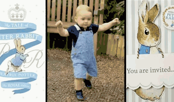英国凯特王妃在乔治小王子一周岁时,就举办了一场"彼得兔"主题的生日