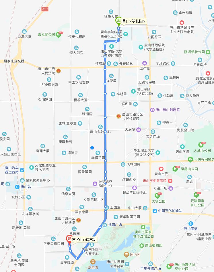 唐山k2公交车线路图图片