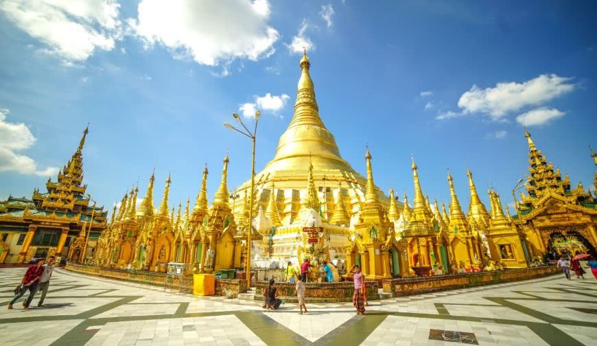 缅甸佛教圣地图片