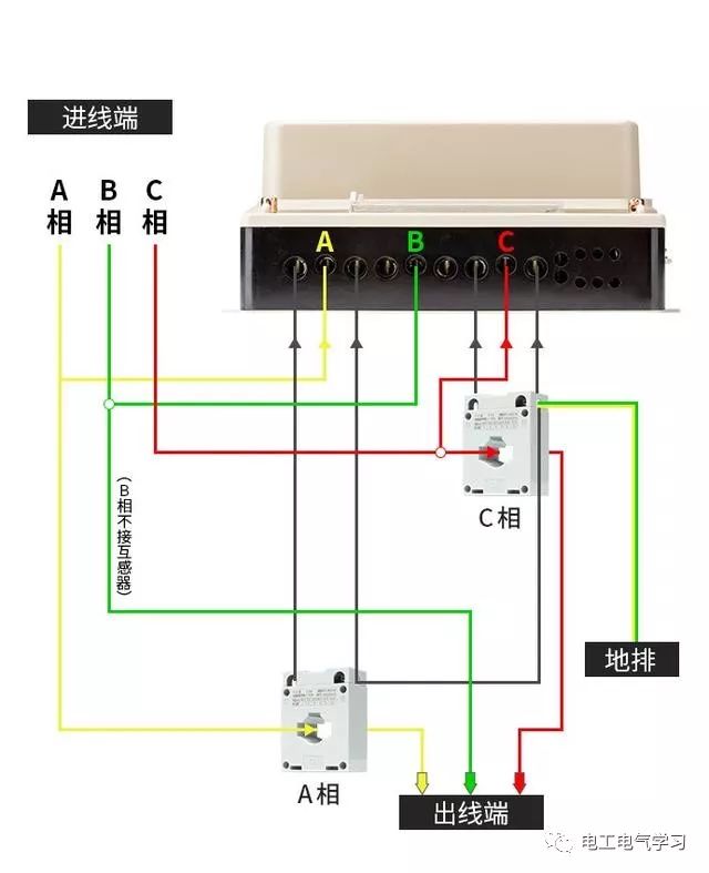 三相三線互感式接線示意圖智能電錶既然可以遠程控制欠費停電,可不