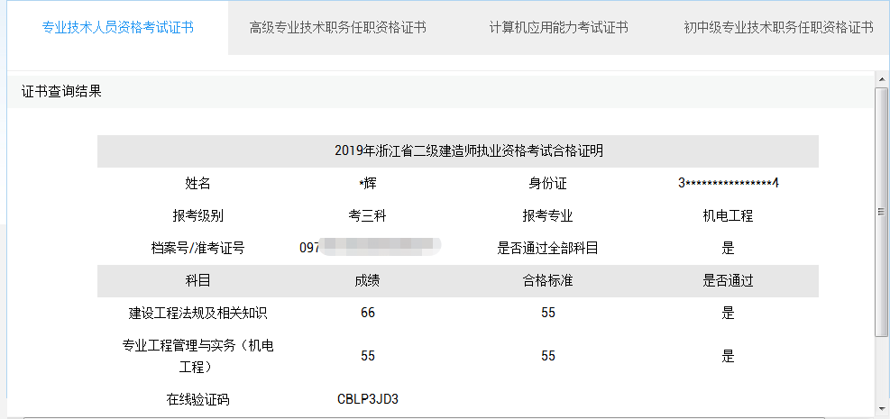 喜报为学老陈2019二建成绩收获满满好评如潮