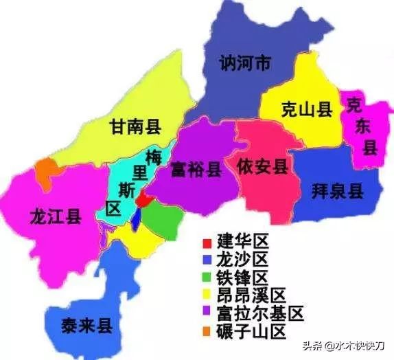 齐齐哈尔市地理位置图片