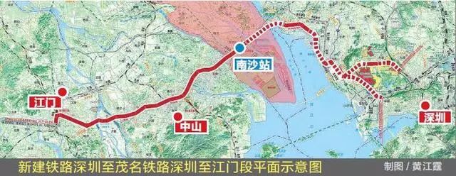 廣東深茂鐵路有限責任公司公示了新建鐵路深圳至茂名鐵路深圳至江門段