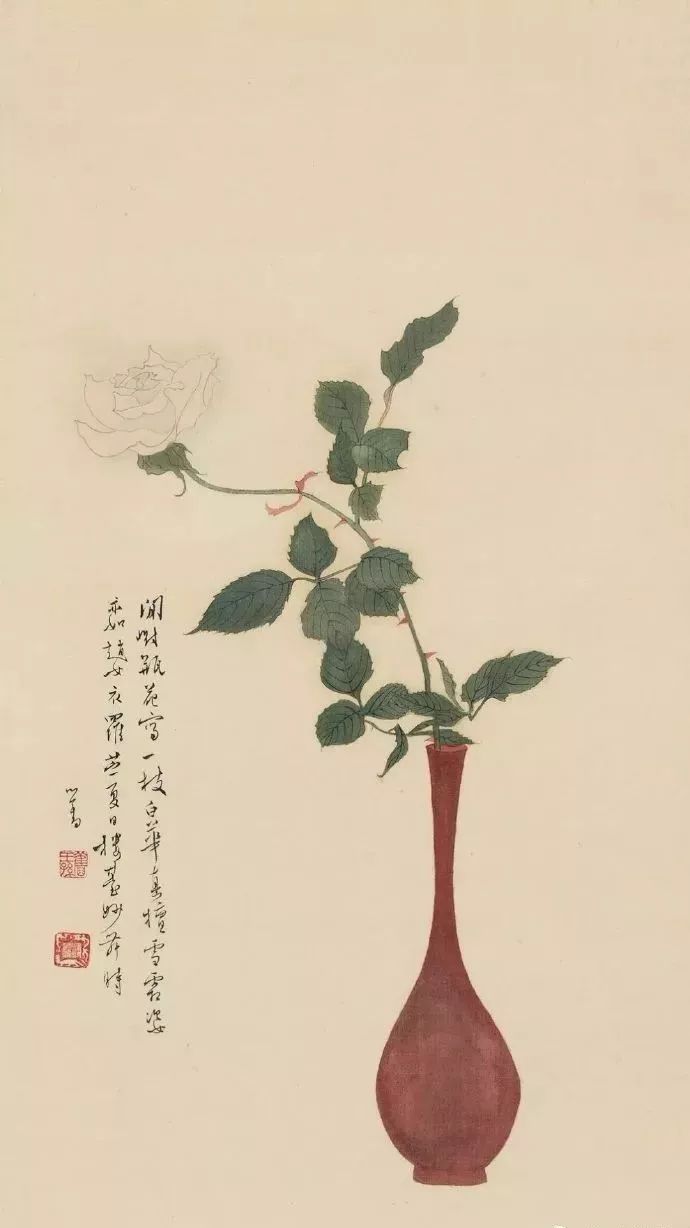 几幅漂亮的清供图_萧朗