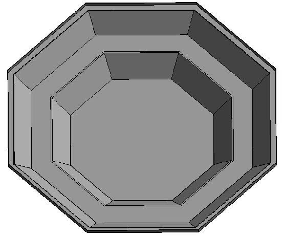 bim小组分别建立四边形,六边形及八边形基槽.
