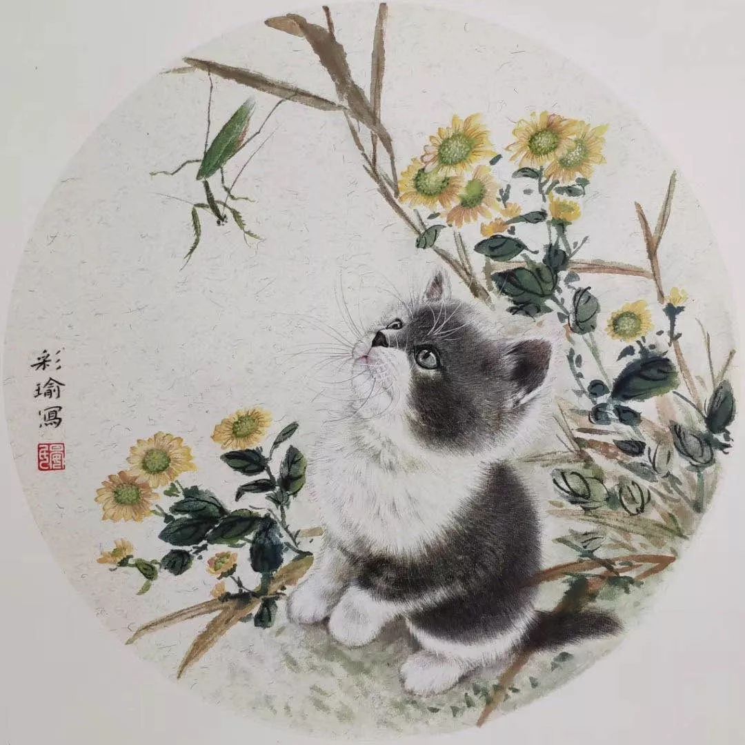 晏彩瑜工兼写小猫技法研习班招生4幅只需200元